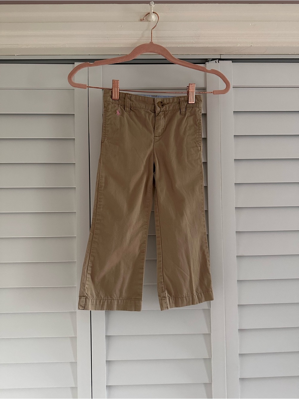 Ralph Lauren Girl’s Tan Khaki Flare Pants